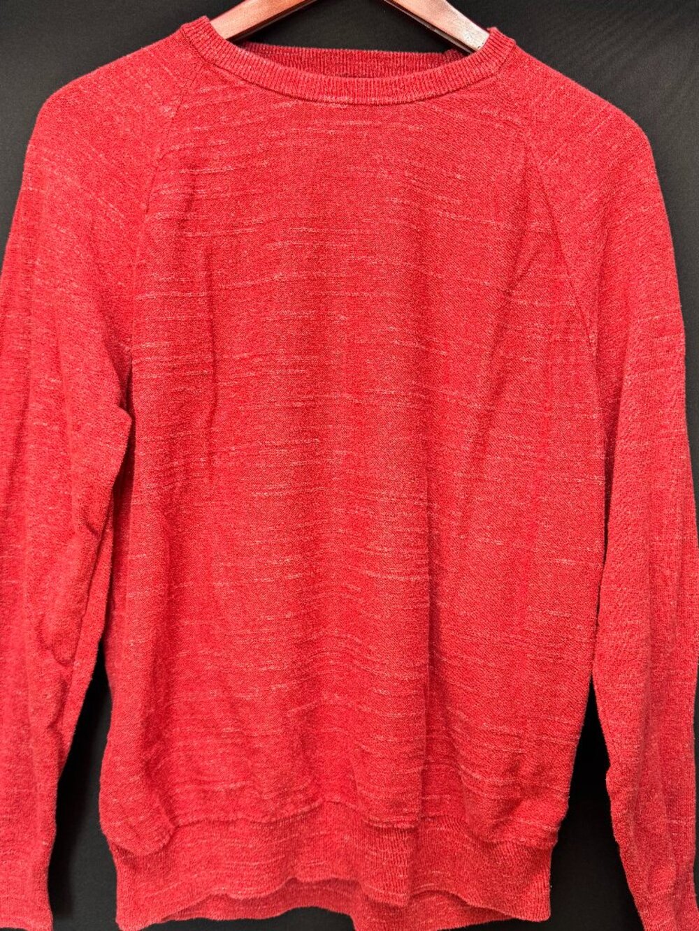 J.Crew Red Lightweight Cotton Crewneck Sweater Large